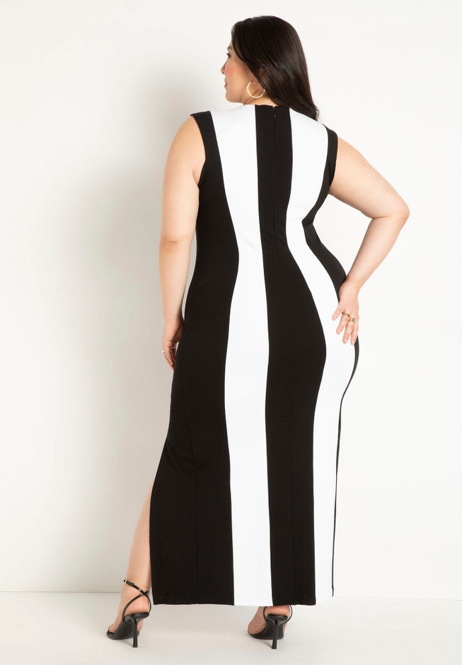 Striped Knit Maxi Dress image number 2