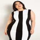 Striped Knit Maxi Dress image number null