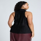 Sleeveless Plisse Top image number null