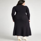 Trumpet Skirt Ribbed Dress image number null