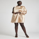 Pleated Shoulder Mini Dress image number null