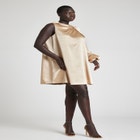 Pleated Shoulder Mini Dress image number null