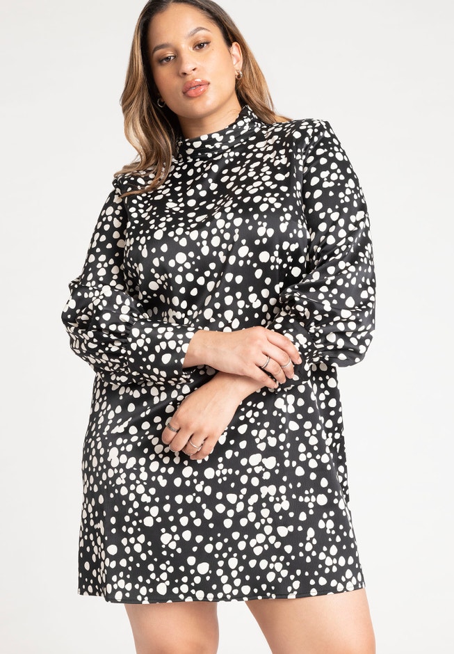 Bishop Sleeve Mini Dress image number null