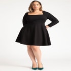 Square Neck Mini Dress image number null