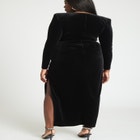 Velvet Tie Waist Gown image number null