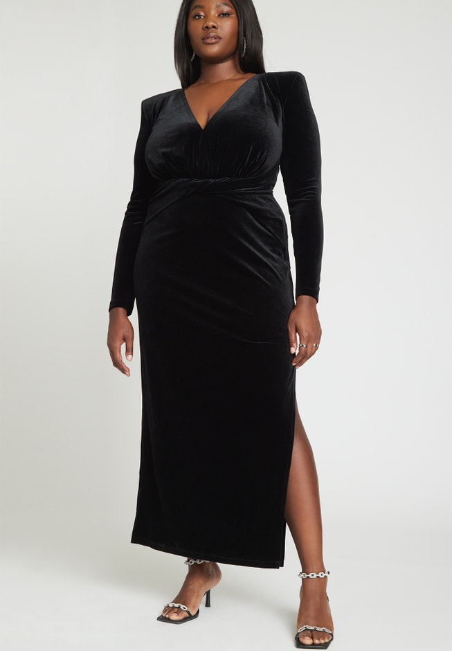 Velvet Tie Waist Gown image number 0