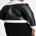 Short Sherpa Moto Jacket image number null