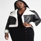 Short Sherpa Moto Jacket image number null