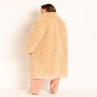 Shawl Collar Shearling Coat image number null