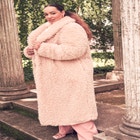 Shawl Collar Shearling Coat image number null