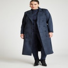 Barkwood x ELOQUII Faux Suede Trench image number null