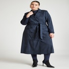 Barkwood x ELOQUII Faux Suede Trench image number null