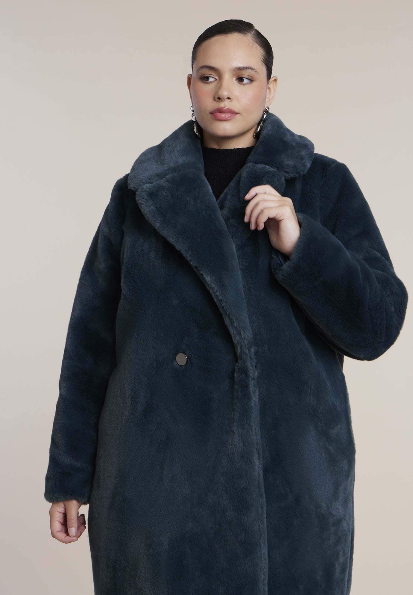 Faux Fur Long Coat image number 2