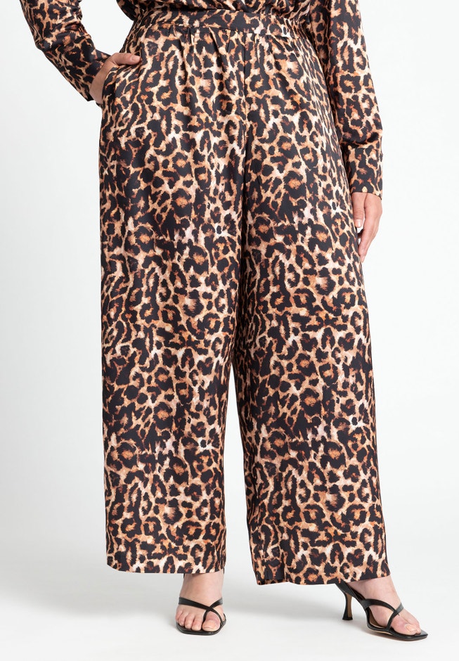 Pull On Printed Wide Leg Pant image number 1