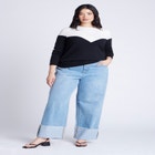 Sweetheart Colorblock Sweater image number null