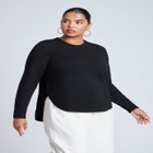 Scoop Hem Sweater image number null