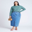 Scoop Hem Sweater image number null