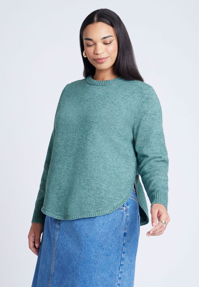 Scoop Hem Sweater image number 0