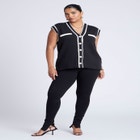 Oversized Sweater Vest image number null