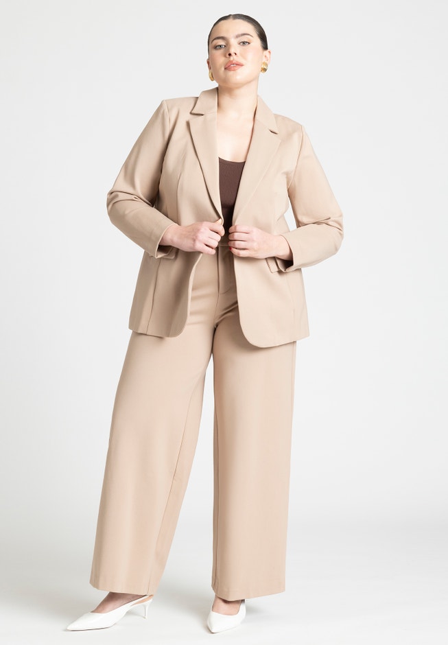 The Ultimate Stretch Long One Button Blazer image number null