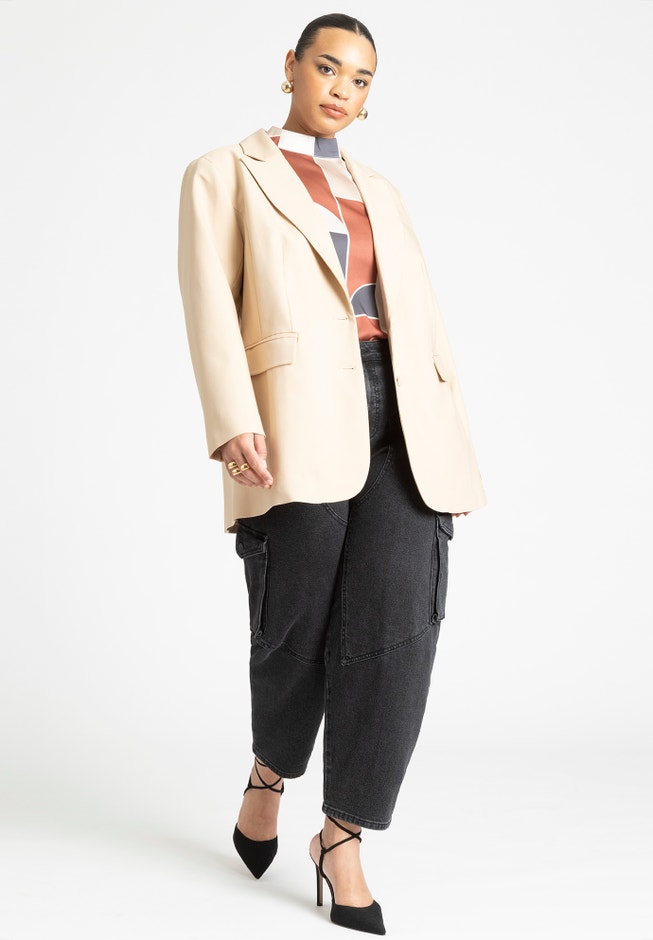 Oversized Single Breasted Blazer image number 2