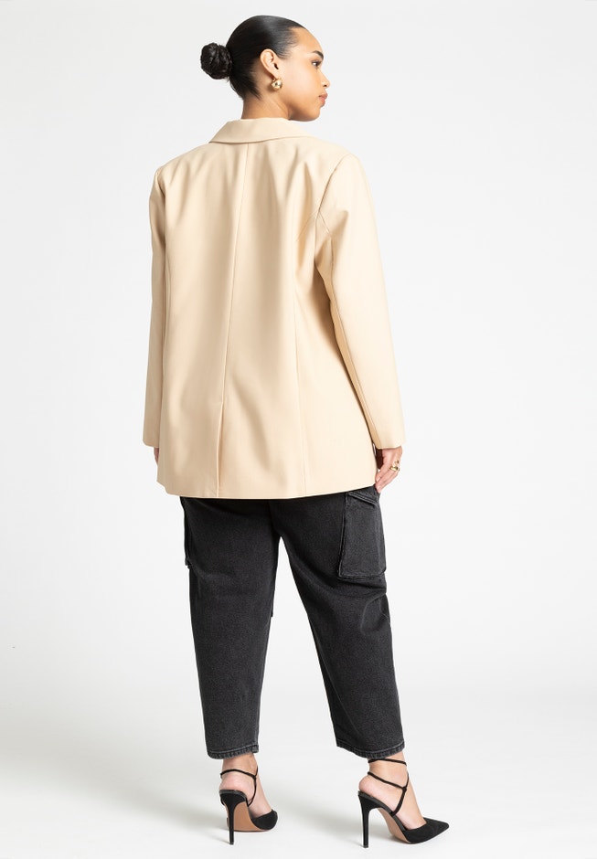 Oversized Single Breasted Blazer image number 3