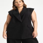 Longline Double Breasted Vest image number null