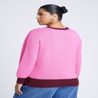 Contrast Rib Sweater image number null