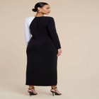 Colorblock Embellished Maxi Dress image number null