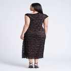 Lace Fitted Midi Dress image number null