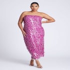 Strapless Paillette Dress image number null