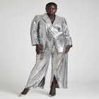 Silver Shimmer Blazer image number null