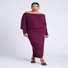 Sweater Column Skirt image number null