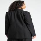 Cinched Blazer With Contrast Lapel image number null
