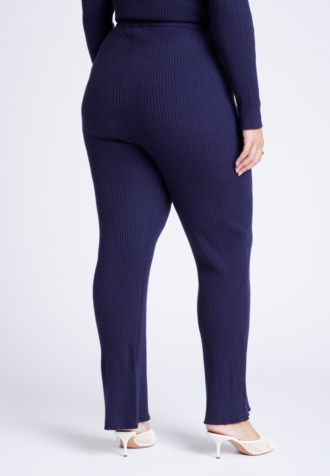 Ribbed Sweater Pull On Pant image number null