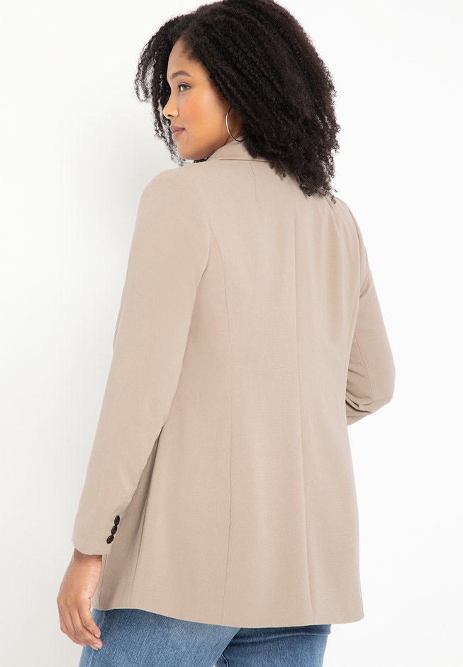 The 365 Semi Stretch Two Button Blazer image number 1