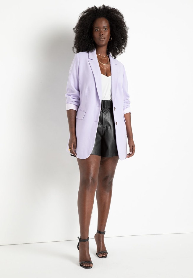 The 365 Semi Stretch Two Button Blazer image number 2