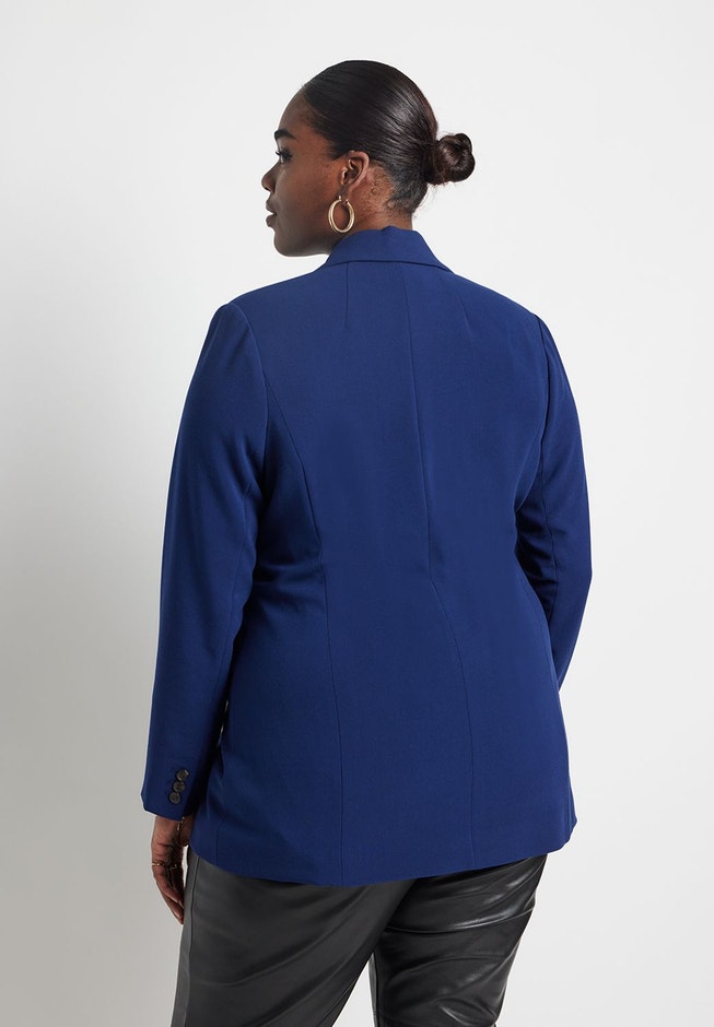 The 365 Semi Stretch Two Button Blazer image number 1