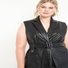 Faux Leather Vest image number null