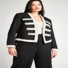 Tweed Detail Blazer image number null