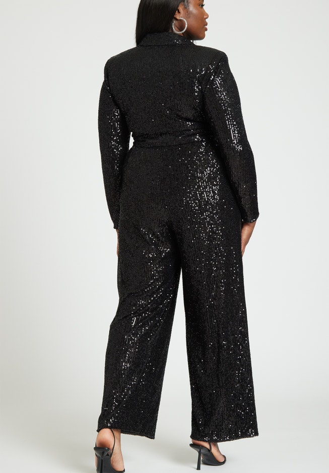 Sequin Tailored Jumpsuit image number null