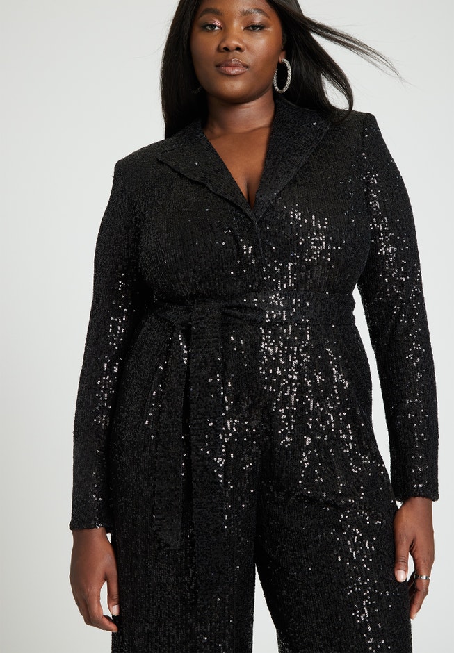 Sequin Tailored Jumpsuit image number null