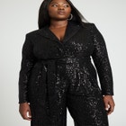 Sequin Tailored Jumpsuit image number null