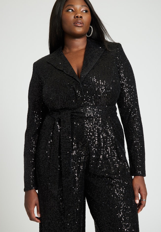 Sequin Tailored Jumpsuit image number null