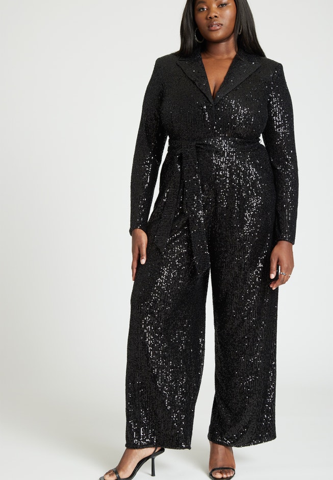 Sequin Tailored Jumpsuit image number null