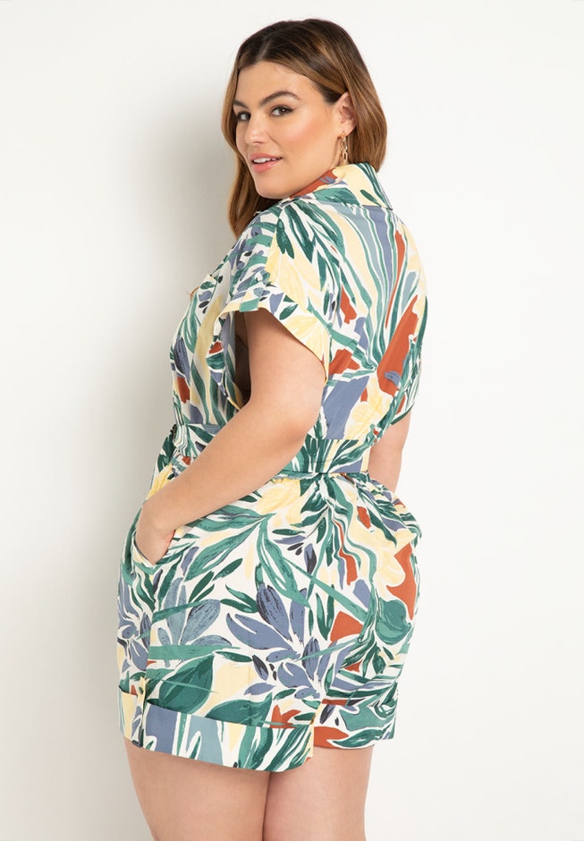 Kimono Sleeve Romper image number 1
