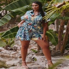 Kimono Sleeve Romper image number null