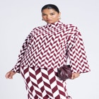 Mock Neck Intarsia Sweater image number null