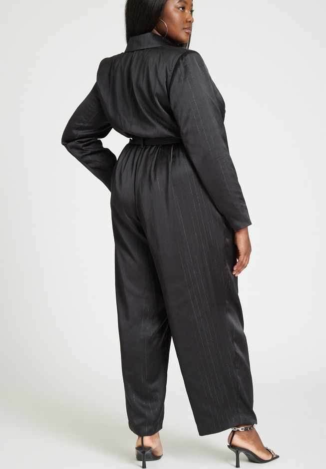 Pinstripe Blazer Jumpsuit image number 3