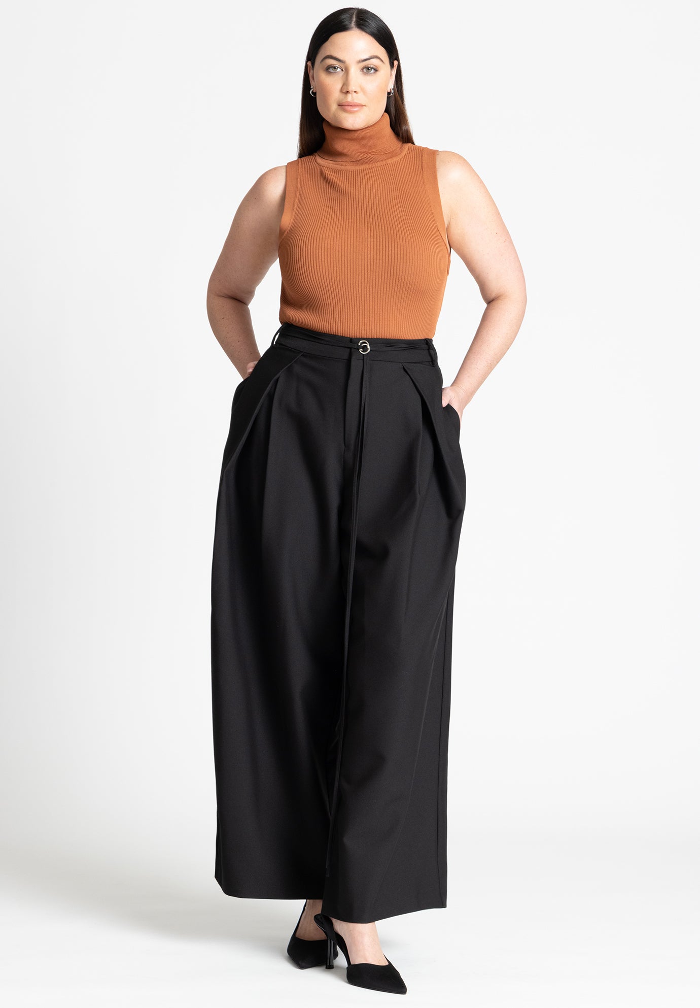 売れ筋商品|||エロクイ ニット&セーター アウター レディース Women's Plus Size Turtleneck Layering Sweater Warm chestnut ELOQUII Women's Plus Size Turtleneck Layering Sweater - 26